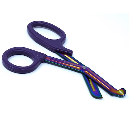 A2Z Scilab Purple Handle with Fluoride Multi Color Blades Trauma Shears 7.25" A2Z-ZR177